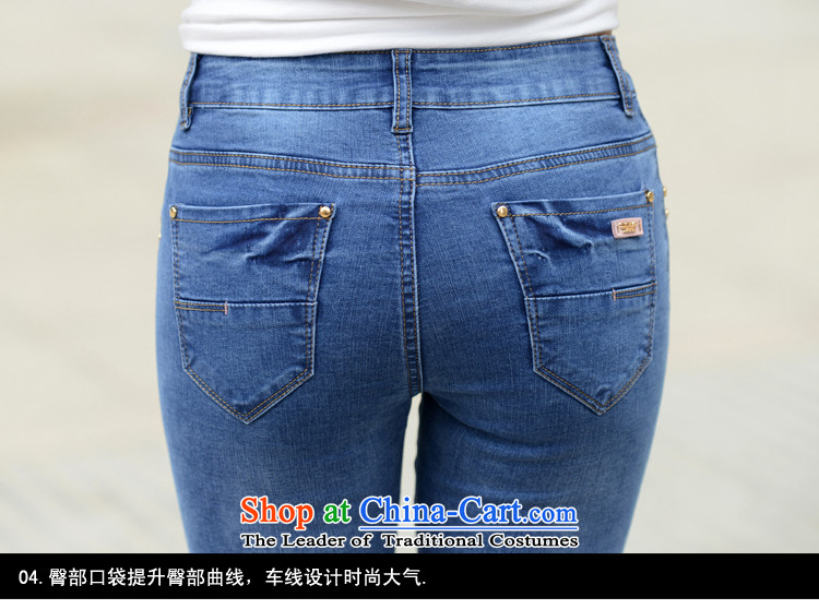Large meiby female wild spring and summer new construction side 9 Female Straight Leg jeans female 9 shorts 6,512 light blue 28 pictures, prices, brand platters! The elections are supplied in the national character of distribution, so action, buy now enjoy more preferential! As soon as possible.