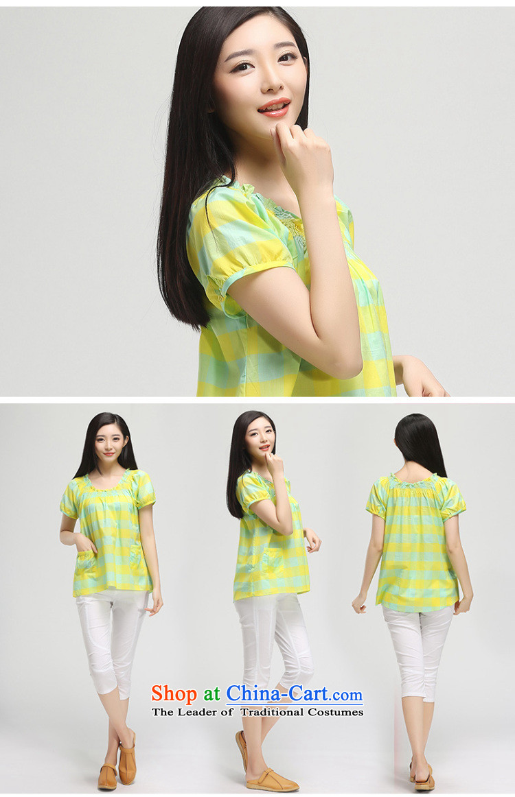 The representative of the water in the summer of 2015, replacing the new 200 catties larger female thick cotton fabric, mm, short-sleeved T-shirt 15XK4857 girl Huang orange, L photo, prices, brand platters! The elections are supplied in the national character of distribution, so action, buy now enjoy more preferential! As soon as possible.