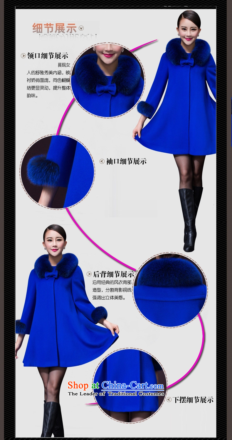 Shinu bathing in the medium to long term, female Korean windbreaker thick sister autumn and winter on women new MOM pack to Sau San xl gross? a jacket coat female Q5 Blue 3XL picture, prices, brand platters! The elections are supplied in the national character of distribution, so action, buy now enjoy more preferential! As soon as possible.