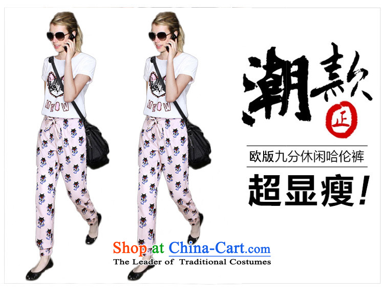 Gangnam-gu large taste of women for summer to increase girls' thick graphics thin, summer thick sister Korean short-sleeved T-shirt + chiffon pants Kit 322 5XL map color pictures, the burden of recommendations 180-200 price, brand platters! The elections are supplied in the national character of distribution, so action, buy now enjoy more preferential! As soon as possible.
