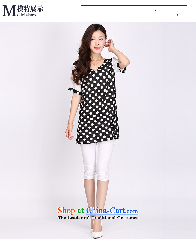 Shani Flower Lo 2015 Summer new Korean version of large numbers of ladies summer short-sleeved T-shirt V-neck in the small girl video thin coat 2113 Black 6XL picture, prices, brand platters! The elections are supplied in the national character of distribution, so action, buy now enjoy more preferential! As soon as possible.