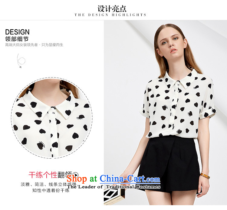 As provided for by 2015 XL female thick MM new summer products Korean sweet heart-shaped video thin black short-sleeved shirt poverty  2787 white picture, prices, 5XL brand platters! The elections are supplied in the national character of distribution, so action, buy now enjoy more preferential! As soon as possible.