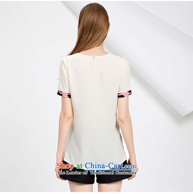As provided for in the summer 2015 New Product Codes female Korean Sweet child for stitching fun color plane short-sleeved T-shirt  2772 White L picture, prices, brand platters! The elections are supplied in the national character of distribution, so action, buy now enjoy more preferential! As soon as possible.