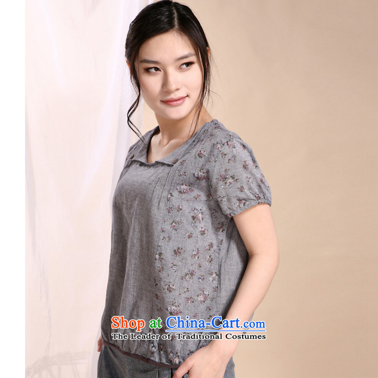 The sea route to spend the new pure cotton stamp stitching large round-neck collar half sleeve shirts 5JFS edge of gray XL Photo, prices, brand platters! The elections are supplied in the national character of distribution, so action, buy now enjoy more preferential! As soon as possible.