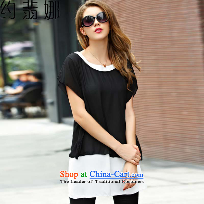 About the large 2015 desecrated by the female new summer thick mm leave two T-shirts are black trousers kit to increase the color picture XXL, 5858 approximately eight of the , , , shopping on the Internet