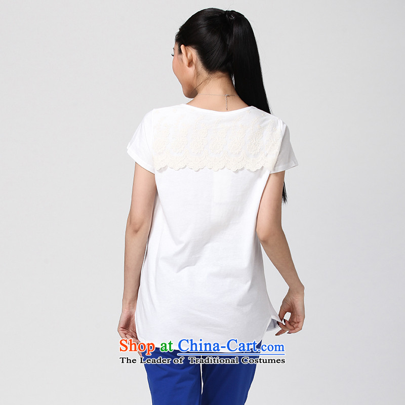 The representative of the water for larger women 2014 Summer new stylish Korean thick mm round-neck collar video thin short-sleeved T-shirt S14XB3075 Yellow XL, Water Authority (SHUIMIAO) , , , shopping on the Internet
