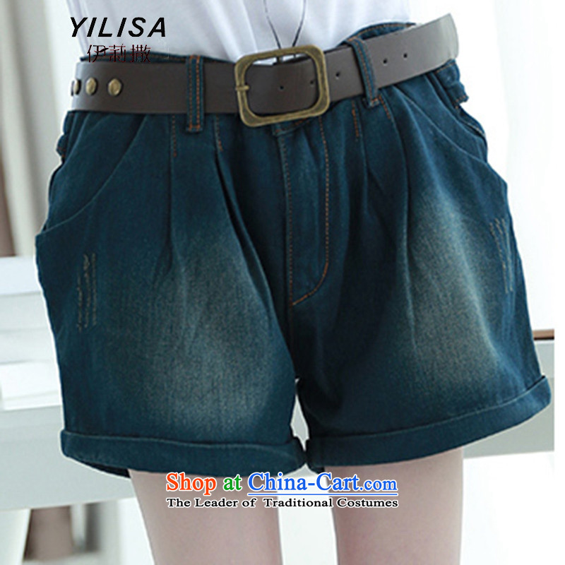 Ms 2015 new sub-large female summer jeans Korean large summer loose thick MM summer video thin jeans H6108 summer picture color female 4XL, Elizabeth (YILISA sub-shopping on the Internet has been pressed.)