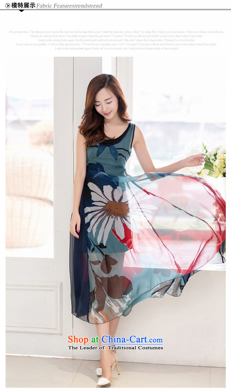   2015 Summer Sophie left Korea Edition Couture fashion Ruili quality gliding Bohemia chiffon large beach tourist mandatory stamp long singlet dresses figure as the M pictures, prices, brand platters! The elections are supplied in the national character of distribution, so action, buy now enjoy more preferential! As soon as possible.