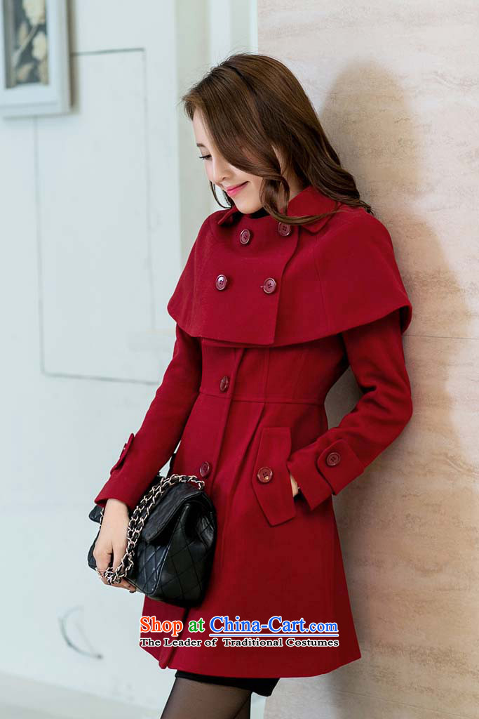 Van Gogh 倲 downcoat female larger female autumn and winter female Korean version of the new long wind jacket thick MM thick hair? female 888 large red cloak  3XL picture, prices, brand platters! The elections are supplied in the national character of distribution, so action, buy now enjoy more preferential! As soon as possible.