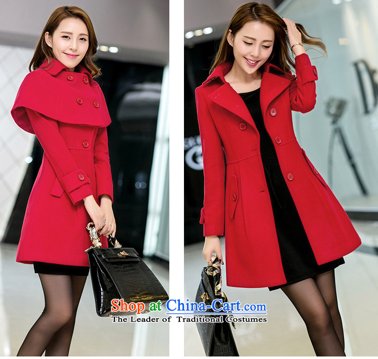 Van Gogh 倲 downcoat female larger female autumn and winter female Korean version of the new long wind jacket thick MM thick hair? female 888 large red cloak  3XL picture, prices, brand platters! The elections are supplied in the national character of distribution, so action, buy now enjoy more preferential! As soon as possible.