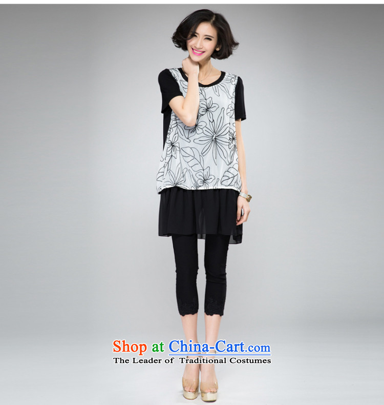 Cherry blossoms drift thick mm heavy Code women's dresses 2015 Spring/Summer new people of the video thin thick western chiffon flowers computer embroidery leave two T-shirts dress with XL Photo, prices, brand platters! The elections are supplied in the national character of distribution, so action, buy now enjoy more preferential! As soon as possible.