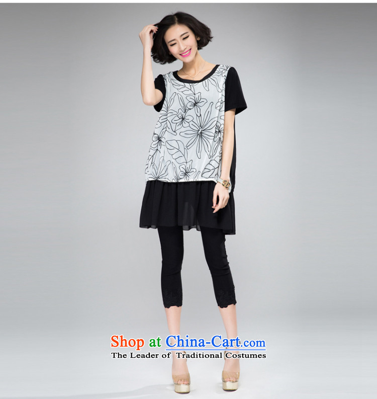 Cherry blossoms drift thick mm heavy Code women's dresses 2015 Spring/Summer new people of the video thin thick western chiffon flowers computer embroidery leave two T-shirts dress with XL Photo, prices, brand platters! The elections are supplied in the national character of distribution, so action, buy now enjoy more preferential! As soon as possible.