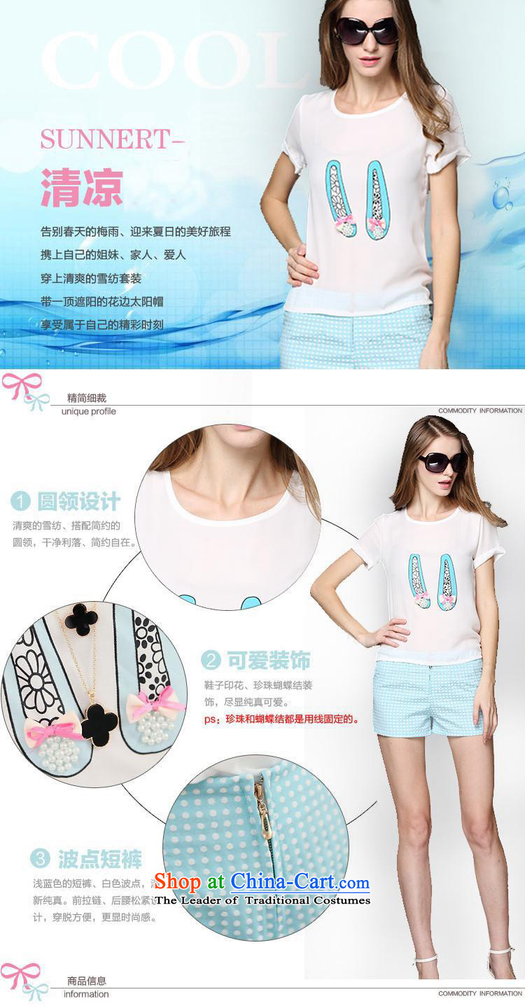 Yilisa xl Women's Summer t-shirts shorts kit fat mm summer Korean minimalist graphics thin cotton shorts, short-sleeved T-shirt kit Y9091 picture color pictures, prices, 5XL brand platters! The elections are supplied in the national character of distribution, so action, buy now enjoy more preferential! As soon as possible.