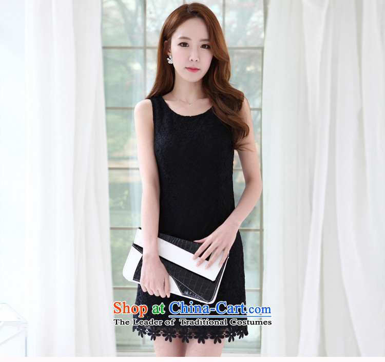 2015 Summer new graphics thin large Sau San female round-neck collar lace dresses two kits and more modern version of package black M picture, prices, brand platters! The elections are supplied in the national character of distribution, so action, buy now enjoy more preferential! As soon as possible.