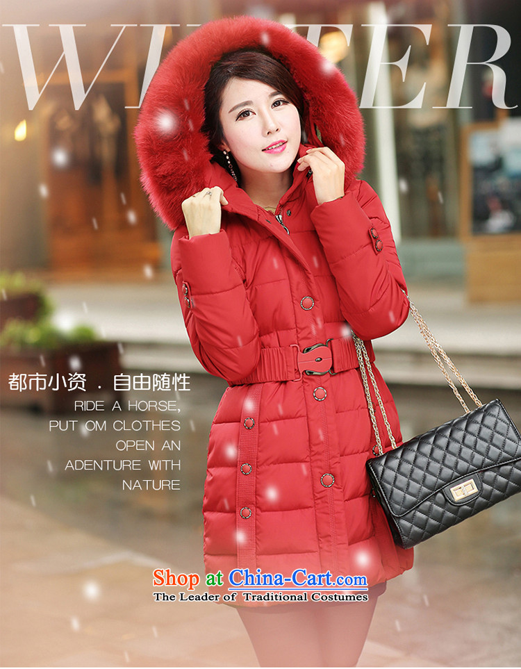 Ah, Ah, stylish 2015 winter clothing new larger female cap on the Nagymaros collar feather cotton coat 1308 pink     XXXXL picture, prices, brand platters! The elections are supplied in the national character of distribution, so action, buy now enjoy more preferential! As soon as possible.