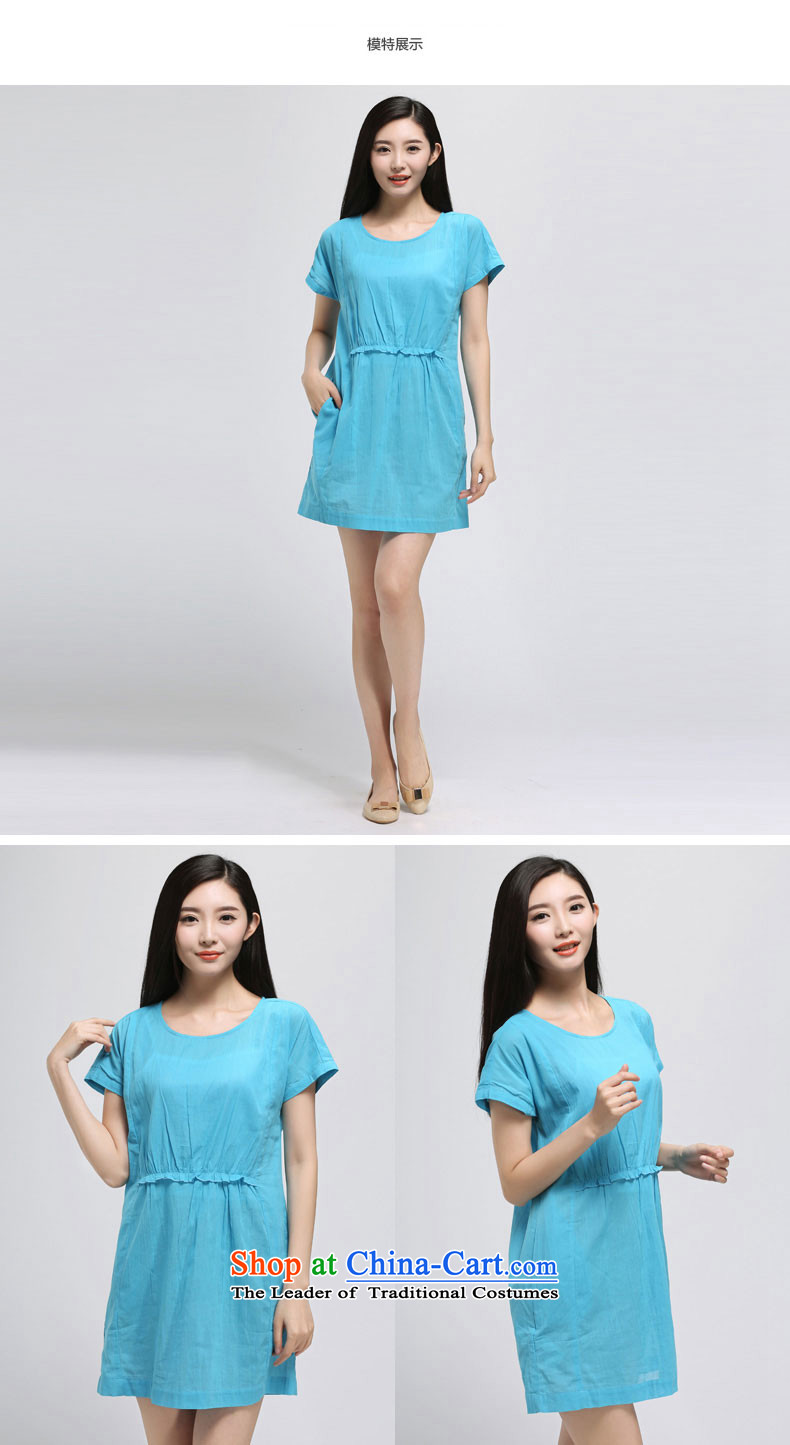 The representative of water by the year 2015 Women's new 200 catties larger female thick mm pure cotton short-sleeved dresses S15XY4927 2,005 XL Photo, prices, brand platters! The elections are supplied in the national character of distribution, so action, buy now enjoy more preferential! As soon as possible.