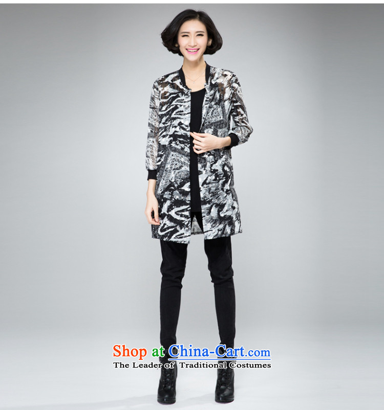 The Eternal-soo to xl female chiffon shirt thick sister 2015 Summer new product expertise, Hin thick mm thin gold wire of the stamp duty) Cardigan shirt jacket 2XL Photo Black, prices, brand platters! The elections are supplied in the national character of distribution, so action, buy now enjoy more preferential! As soon as possible.