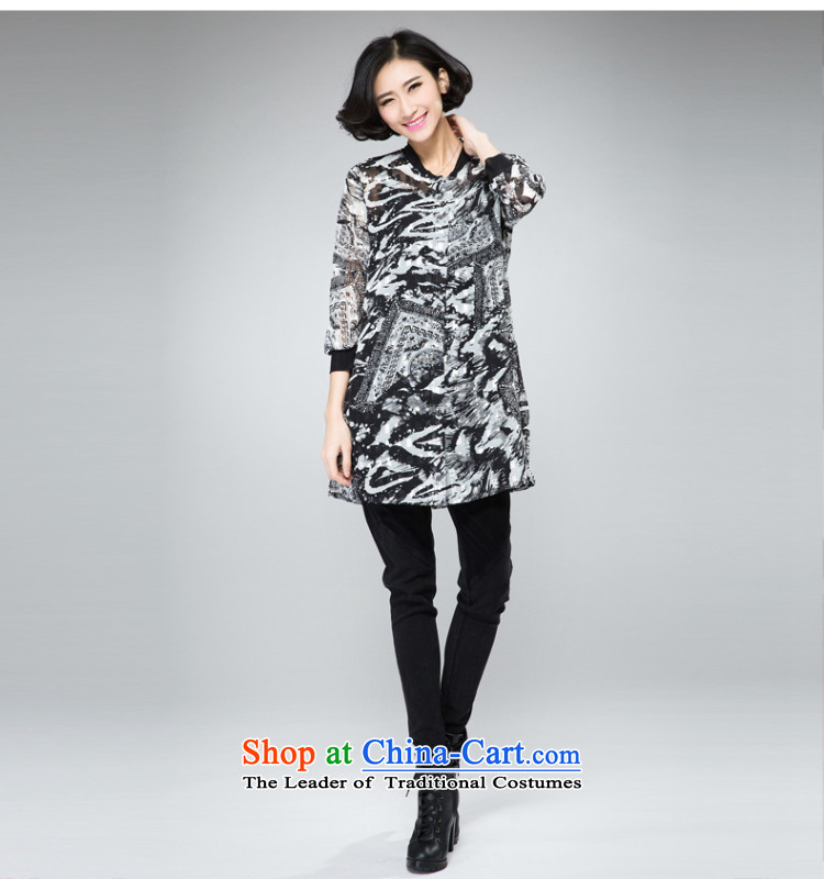 The Eternal-soo to xl female chiffon shirt thick sister 2015 Summer new product expertise, Hin thick mm thin gold wire of the stamp duty) Cardigan shirt jacket 2XL Photo Black, prices, brand platters! The elections are supplied in the national character of distribution, so action, buy now enjoy more preferential! As soon as possible.