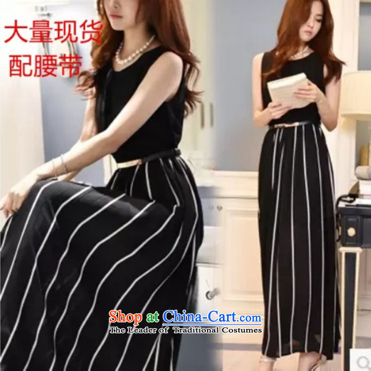    2015 Summer Sophie left Korea quality cool Sau San video thin large like Susy Nagle streaks vest long skirt summer dresses beach skirt black M picture, prices, brand platters! The elections are supplied in the national character of distribution, so action, buy now enjoy more preferential! As soon as possible.