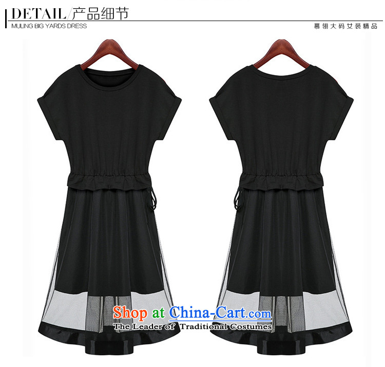 Large 2015 Zz&ff summer to intensify the long 200 catties thick mm short-sleeved western new dresses Black XL Photo, prices, brand platters! The elections are supplied in the national character of distribution, so action, buy now enjoy more preferential! As soon as possible.