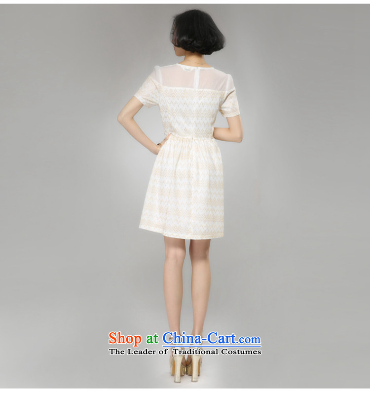 The Eternal Soo-thick, Hin thin, large women's dresses 2015 Summer new thick sister Korean sweet OSCE root yarn stamp graphics thin A field petticoats dresses m White 4XL Photo, prices, brand platters! The elections are supplied in the national character of distribution, so action, buy now enjoy more preferential! As soon as possible.
