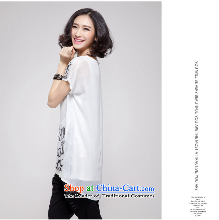 The Eternal-soo to xl female chiffon shirt thick sister 2015 Summer new product expertise, Hin thick mm thin, long loose stamp in t-shirt leave two black large pictures, prices are code, brand platters! The elections are supplied in the national character of distribution, so action, buy now enjoy more preferential! As soon as possible.