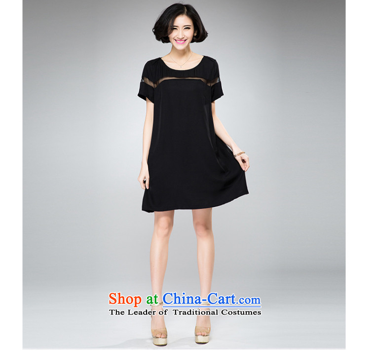 The Eternal Soo-To increase the number of women's dresses thick sister video thin Summer 2015 new Korean modern elegant thick mm short-sleeved dresses Black XL Photo, prices, brand platters! The elections are supplied in the national character of distribution, so action, buy now enjoy more preferential! As soon as possible.