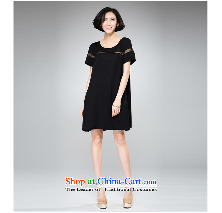 The Eternal Soo-To increase the number of women's dresses thick sister video thin Summer 2015 new Korean modern elegant thick mm short-sleeved dresses Black XL Photo, prices, brand platters! The elections are supplied in the national character of distribution, so action, buy now enjoy more preferential! As soon as possible.