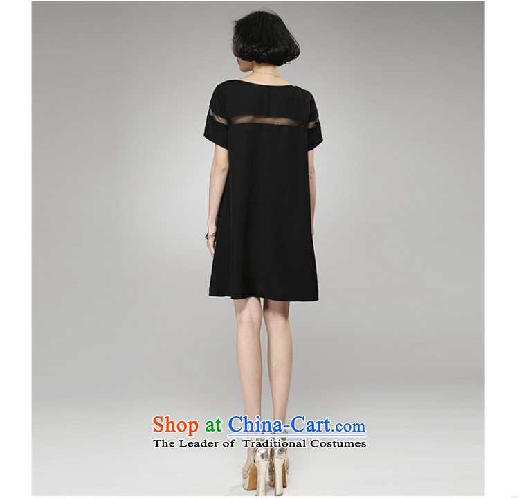 The Eternal Soo-To increase the number of women's dresses thick sister video thin Summer 2015 new Korean modern elegant thick mm short-sleeved dresses Black XL Photo, prices, brand platters! The elections are supplied in the national character of distribution, so action, buy now enjoy more preferential! As soon as possible.