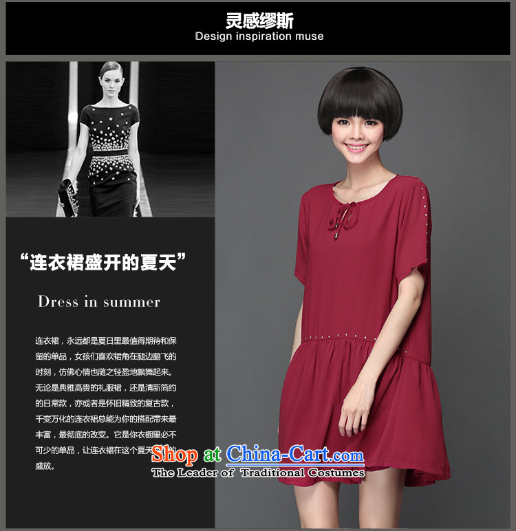 The Director of the 2015 Summer new 200 catties plus hypertrophy code women thick mm Korean short sleeve loose chiffon dresses 2801 wine red large 5XL around 922.747 200 pictures, prices, brand platters! The elections are supplied in the national character of distribution, so action, buy now enjoy more preferential! As soon as possible.