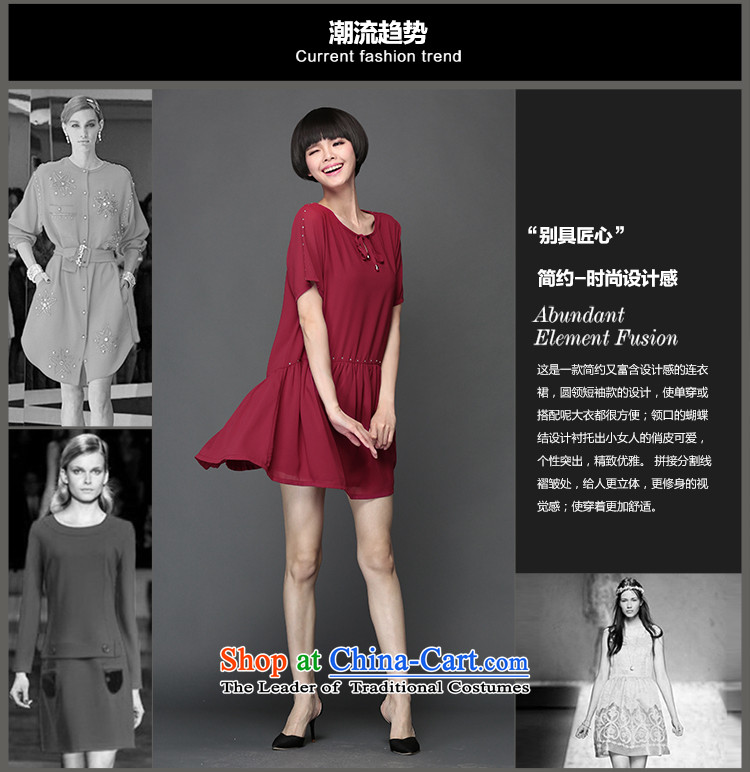 The Director of the 2015 Summer new 200 catties plus hypertrophy code women thick mm Korean short sleeve loose chiffon dresses 2801 wine red large 5XL around 922.747 200 pictures, prices, brand platters! The elections are supplied in the national character of distribution, so action, buy now enjoy more preferential! As soon as possible.