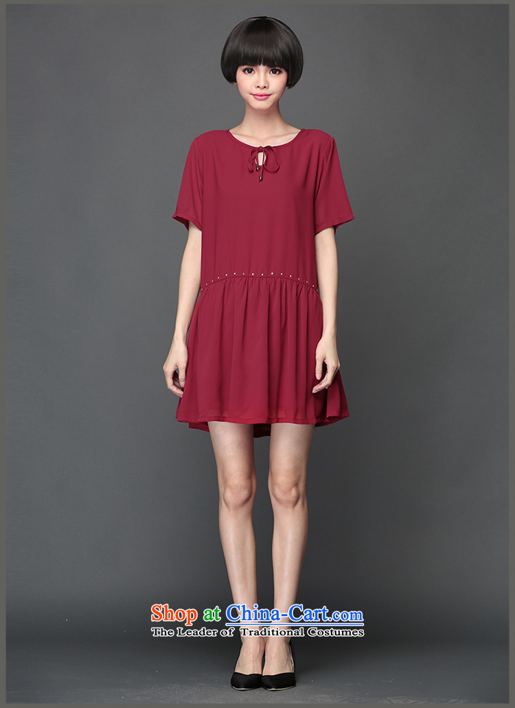 The Director of the 2015 Summer new 200 catties plus hypertrophy code women thick mm Korean short sleeve loose chiffon dresses 2801 wine red large 5XL around 922.747 200 pictures, prices, brand platters! The elections are supplied in the national character of distribution, so action, buy now enjoy more preferential! As soon as possible.