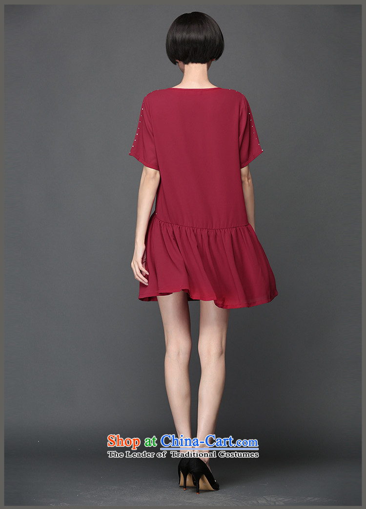 The Director of the 2015 Summer new 200 catties plus hypertrophy code women thick mm Korean short sleeve loose chiffon dresses 2801 wine red large 5XL around 922.747 200 pictures, prices, brand platters! The elections are supplied in the national character of distribution, so action, buy now enjoy more preferential! As soon as possible.