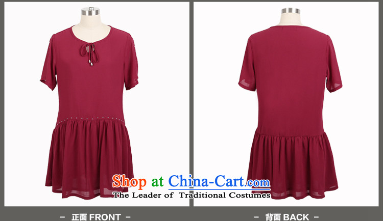 The Director of the 2015 Summer new 200 catties plus hypertrophy code women thick mm Korean short sleeve loose chiffon dresses 2801 wine red large 5XL around 922.747 200 pictures, prices, brand platters! The elections are supplied in the national character of distribution, so action, buy now enjoy more preferential! As soon as possible.