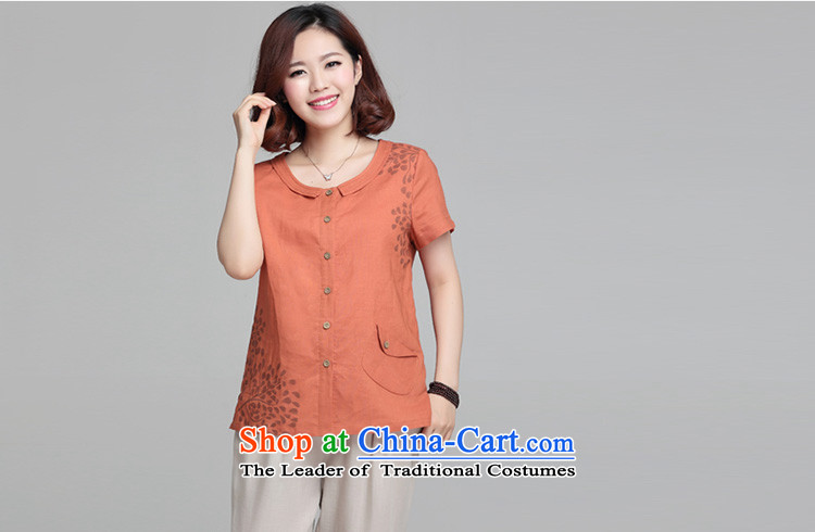 Also the 2015 Summer sin new shirt female Korean president short-sleeved blouses and large fat mm small red-orange shirt L picture, prices, brand platters! The elections are supplied in the national character of distribution, so action, buy now enjoy more preferential! As soon as possible.