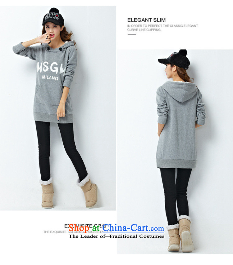 Athena Chu Isabel 2015 autumn and winter large female Korean Fashion Cap letters stamp warm sweater pants and lint-free two kits of the sportswear 1340 Black 2XL recommendations 135-150 catty picture, prices, brand platters! The elections are supplied in the national character of distribution, so action, buy now enjoy more preferential! As soon as possible.