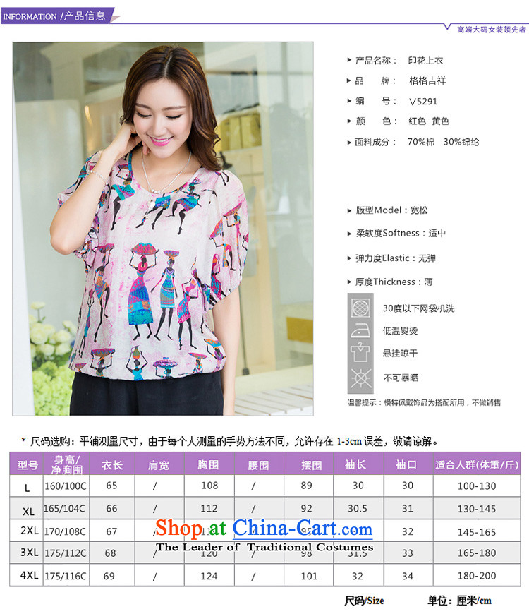 The interpolator auspicious 2015 to increase the number of women with new summer thick mm loose video thin people stamp bat Sleeves Blouse female X5291 t-shirt pink 4XL Photo, prices, brand platters! The elections are supplied in the national character of distribution, so action, buy now enjoy more preferential! As soon as possible.