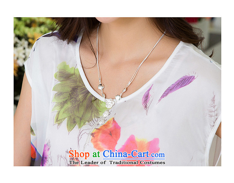 The interpolator auspicious to xl women 2015 Summer new Korean Version Stamp shirt thick mm video thin loose short-sleeved T-shirt X5288 female white 4XL Photo, prices, brand platters! The elections are supplied in the national character of distribution, so action, buy now enjoy more preferential! As soon as possible.