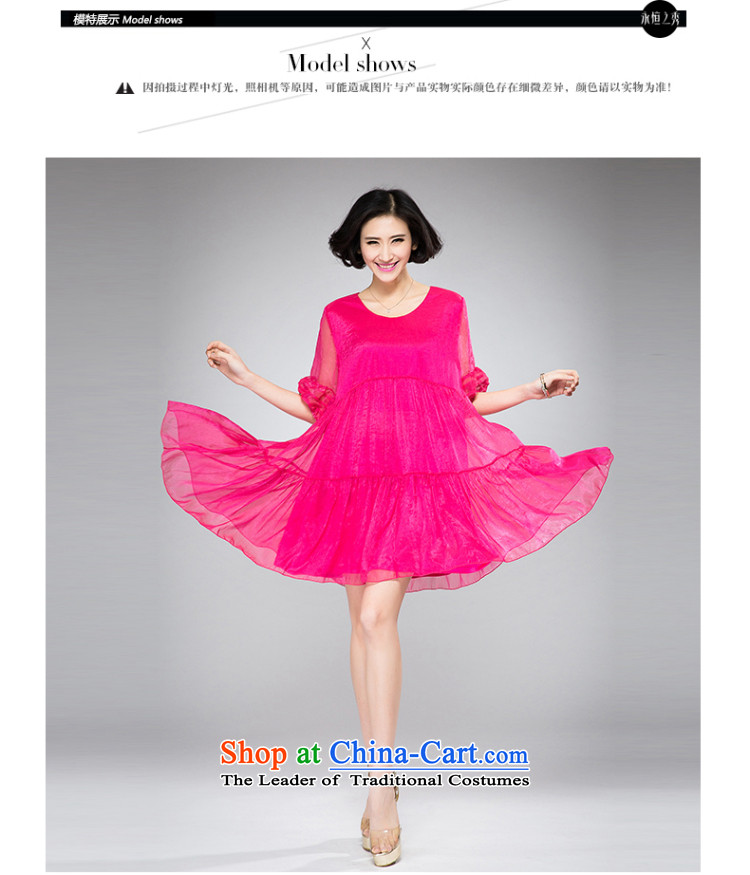 The Eternal-soo to xl women's dresses thick sister 2015 Summer new products were relaxd thick mm thick video thin new large A swing lanterns cuff dresses red XL Photo, prices, brand platters! The elections are supplied in the national character of distribution, so action, buy now enjoy more preferential! As soon as possible.