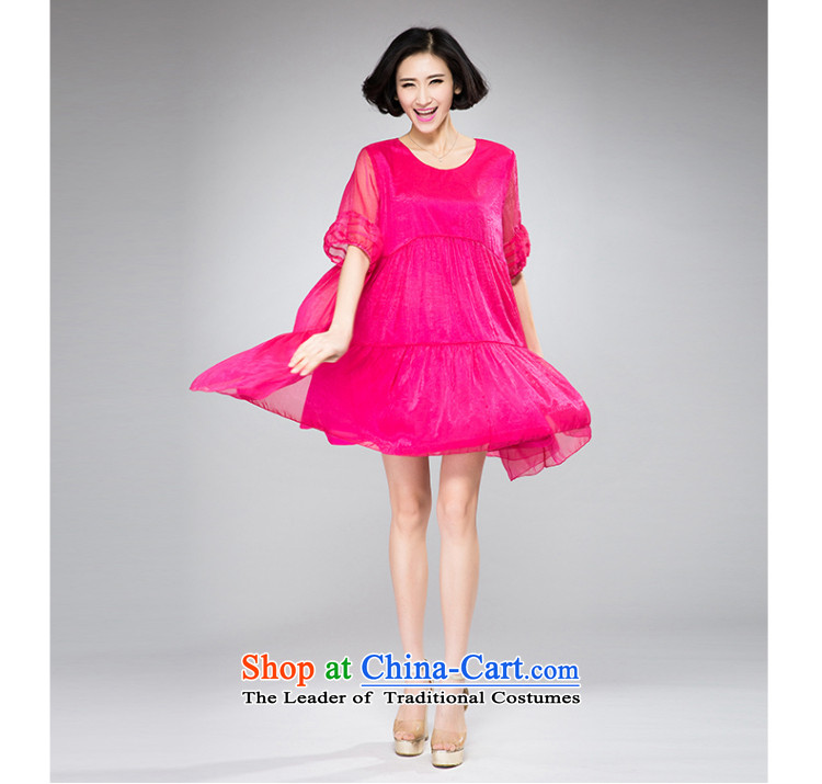 The Eternal-soo to xl women's dresses thick sister 2015 Summer new products were relaxd thick mm thick video thin new large A swing lanterns cuff dresses red XL Photo, prices, brand platters! The elections are supplied in the national character of distribution, so action, buy now enjoy more preferential! As soon as possible.