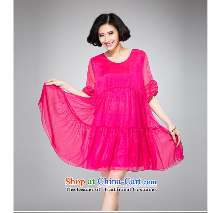 The Eternal-soo to xl women's dresses thick sister 2015 Summer new products were relaxd thick mm thick video thin new large A swing lanterns cuff dresses red XL Photo, prices, brand platters! The elections are supplied in the national character of distribution, so action, buy now enjoy more preferential! As soon as possible.