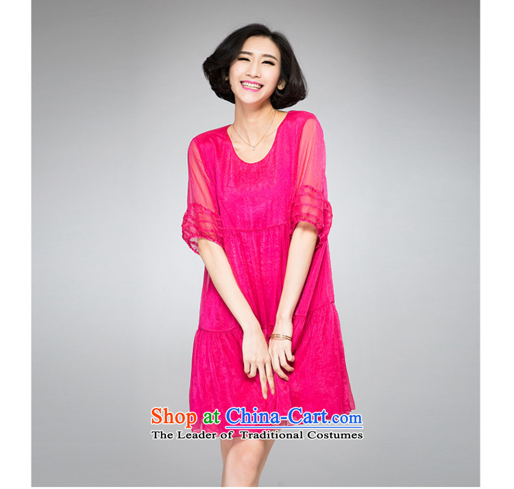 The Eternal-soo to xl women's dresses thick sister 2015 Summer new products were relaxd thick mm thick video thin new large A swing lanterns cuff dresses red XL Photo, prices, brand platters! The elections are supplied in the national character of distribution, so action, buy now enjoy more preferential! As soon as possible.