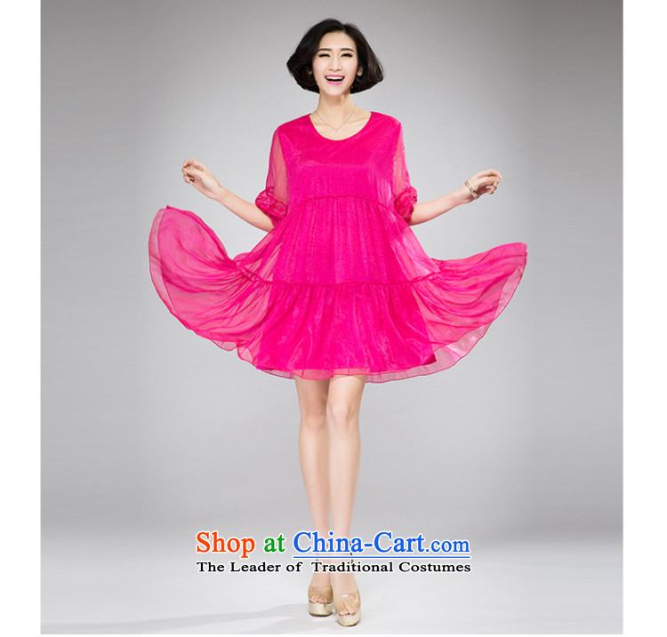 The Eternal-soo to xl women's dresses thick sister 2015 Summer new products were relaxd thick mm thick video thin new large A swing lanterns cuff dresses red XL Photo, prices, brand platters! The elections are supplied in the national character of distribution, so action, buy now enjoy more preferential! As soon as possible.