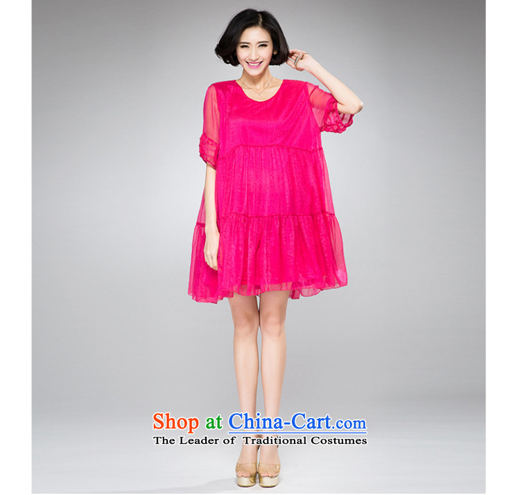 The Eternal-soo to xl women's dresses thick sister 2015 Summer new products were relaxd thick mm thick video thin new large A swing lanterns cuff dresses red XL Photo, prices, brand platters! The elections are supplied in the national character of distribution, so action, buy now enjoy more preferential! As soon as possible.