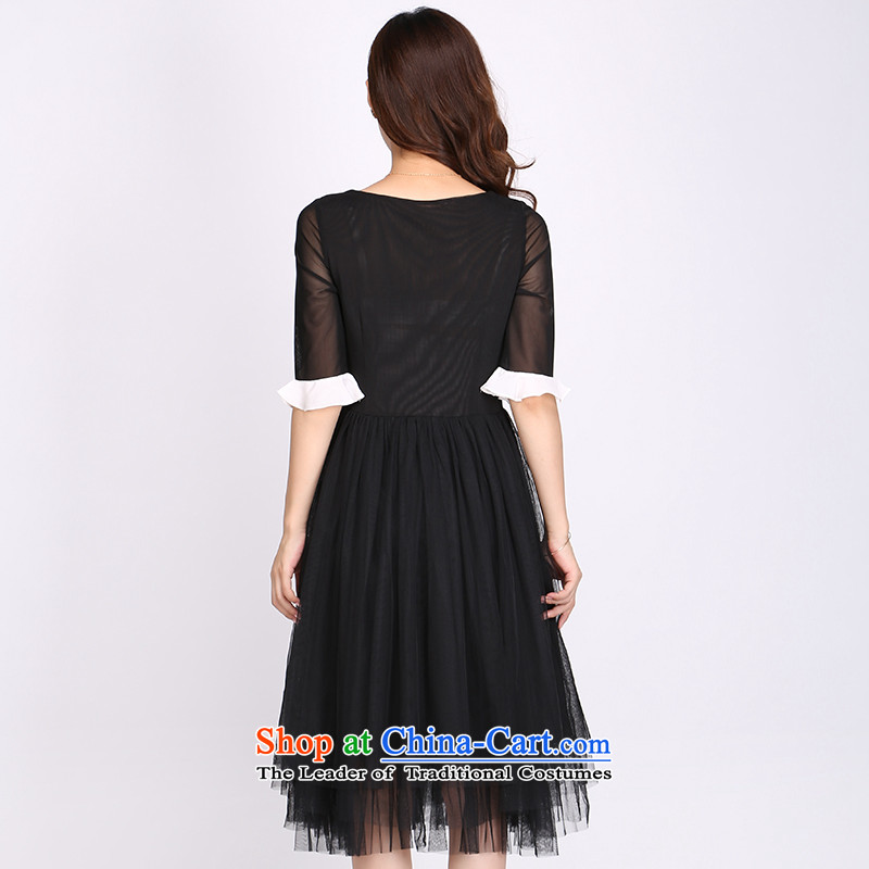 Luo Shani Flower Code women's dresses women 2015 Summer new Korean skirt yarn network princess long skirt 2121 Black 6XL, shani flower sogni (D'oro) , , , shopping on the Internet
