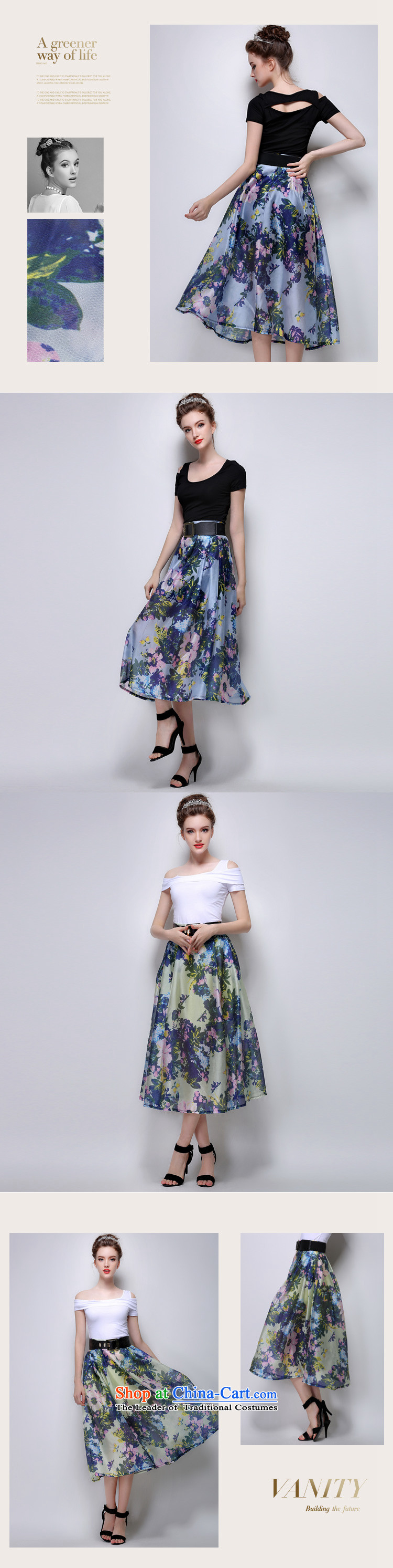 Sleek and versatile large meiby Code a new summer stylish look big flowers body skirt bon bon skirt long skirt 820 Blue XL Photo, prices, brand platters! The elections are supplied in the national character of distribution, so action, buy now enjoy more preferential! As soon as possible.
