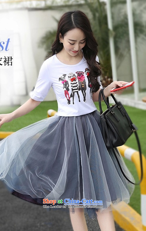 Sleek and versatile large meiby code sets the spring new short-sleeved T-shirt gauze petticoat field body skirt temperament gentlewoman two kits 1565 color picture pictures, prices, S brand platters! The elections are supplied in the national character of distribution, so action, buy now enjoy more preferential! As soon as possible.
