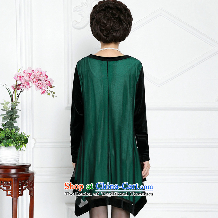 The sea route Flower Spring New gold velour long-sleeved V-Neck embroidery large nets dresses 4081-H dark green 2XL Photo, prices, brand platters! The elections are supplied in the national character of distribution, so action, buy now enjoy more preferential! As soon as possible.