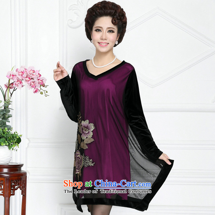 The sea route Flower Spring New gold velour long-sleeved V-Neck embroidery large nets dresses 4081-H dark green 2XL Photo, prices, brand platters! The elections are supplied in the national character of distribution, so action, buy now enjoy more preferential! As soon as possible.