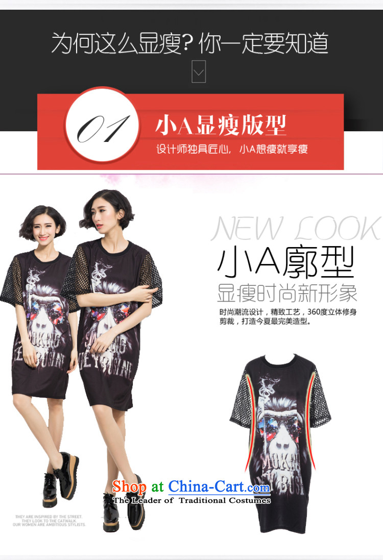 The eternal summer 2015, Sau thick mm new European and American women in large long digital printing wild video thin dresses Black XL Photo, prices, brand platters! The elections are supplied in the national character of distribution, so action, buy now enjoy more preferential! As soon as possible.